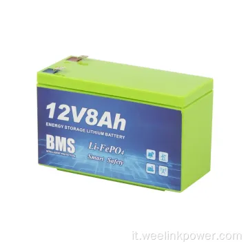 Picco di batteria al litio ricaricabile a buon mercato 12v 8ah con BMS